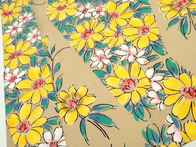 平和屋着物∴夏物 浴衣 草花尽くし 綿 逸品 CAAW0941ng