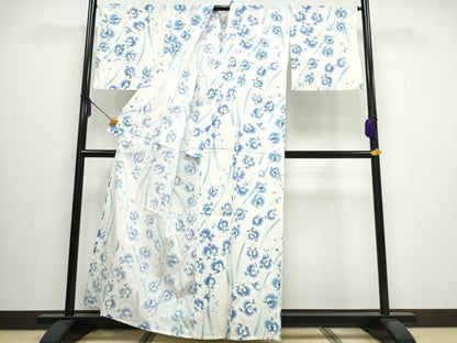 平和屋着物∴夏物 浴衣 胡蝶蘭 金彩 綿 逸品 CAAW0942ng