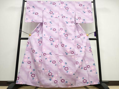 平和屋着物∴夏物 浴衣 朝顔 暈し染め 綿 逸品 CAAW0945ng