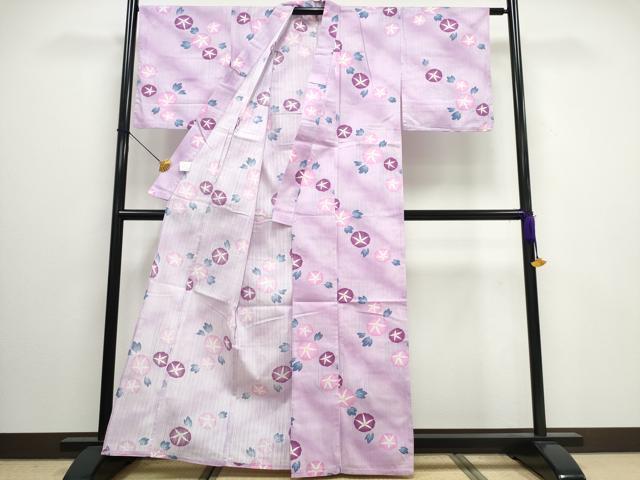 平和屋着物∴夏物 浴衣 朝顔 暈し染め 綿 逸品 CAAW0945ng