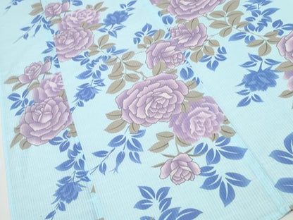 平和屋着物∴夏物 浴衣 薔薇 綿 逸品 CAAW0947ng