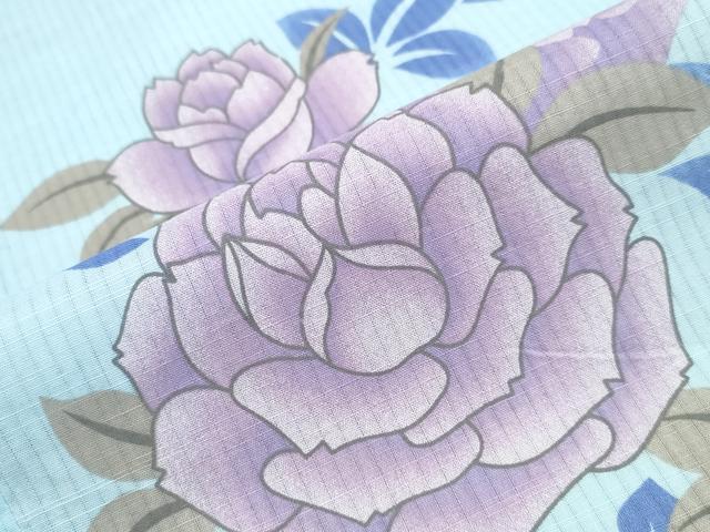 平和屋着物∴夏物 浴衣 薔薇 綿 逸品 CAAW0947ng