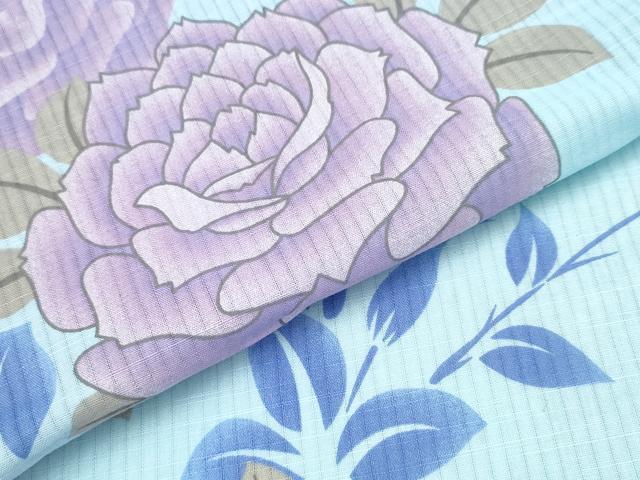平和屋着物∴夏物 浴衣 薔薇 綿 逸品 CAAW0947ng
