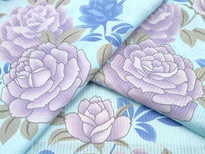 平和屋着物∴夏物 浴衣 薔薇 綿 逸品 CAAW0947ng