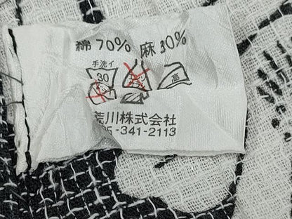 平和屋着物∴夏物　浴衣　芝草舞花文　綿麻　逸品　CAAW0957ng