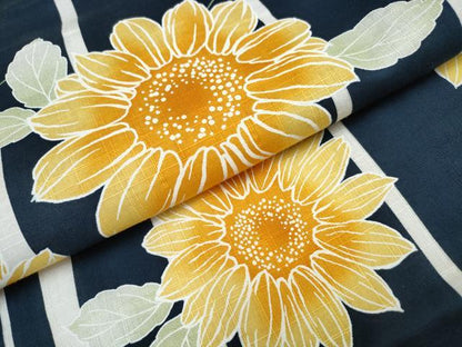 平和屋着物∴夏物 浴衣 舞菊間道 綿 逸品 CAAW0962ng