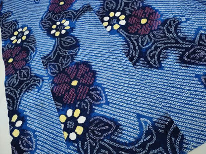 平和屋着物∴夏物 浴衣 有松鳴海絞り 菊唐草文 綿 逸品 CAAW0968ng