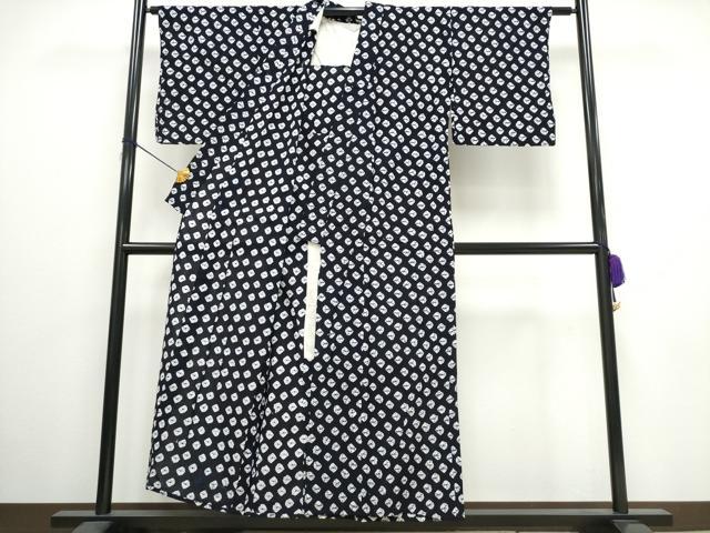 平和屋着物∴夏物　浴衣　有松鳴海絞り　舞花文　綿　逸品　CAAW0971ng