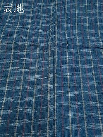 平和屋着物∴夏物　阿波しじら織　浴衣　吉祥間道　綿　逸品　CAAW0973ng