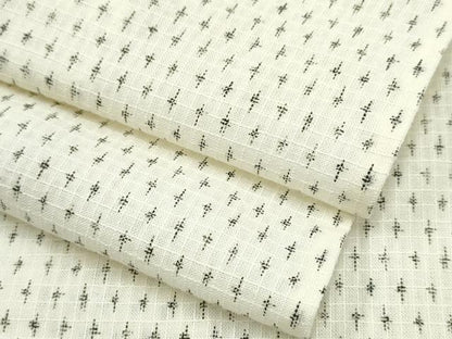 平和屋着物∴夏物　浴衣　綿紅梅　絣文様　綿　逸品　CAAW0974ng