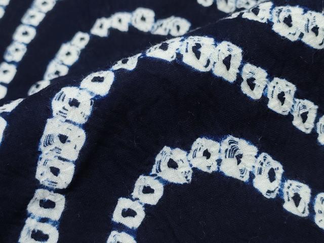 平和屋着物∴夏物 浴衣 有松鳴海絞り 変わり横段文 綿 逸品 CAAW0981ng
