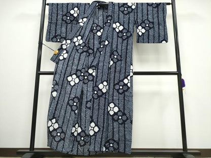 平和屋着物∴夏物 浴衣 有松鳴海絞り 舞花間道 綿 逸品 CAAW0984ng