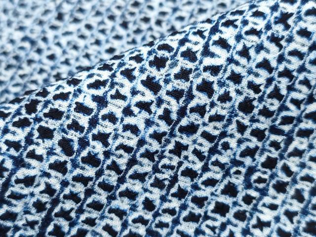 平和屋着物∴夏物　浴衣　有松鳴海絞り　三浦絞り　綿　逸品　CAAW0990ng