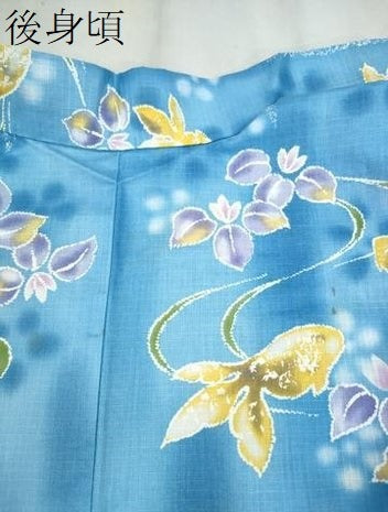 平和屋着物∴夏物 浴衣 綿紅梅 金魚 流水花文 綿 逸品 CAAW1004ng