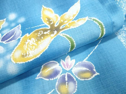 平和屋着物∴夏物 浴衣 綿紅梅 金魚 流水花文 綿 逸品 CAAW1004ng