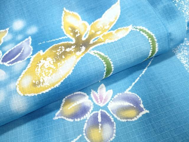 平和屋着物∴夏物 浴衣 綿紅梅 金魚 流水花文 綿 逸品 CAAW1004ng