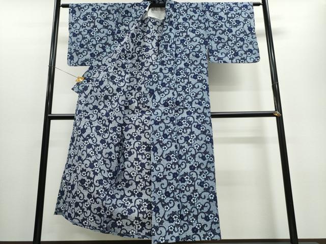 平和屋着物∴夏物 浴衣 花唐草文 CAAW1005ng