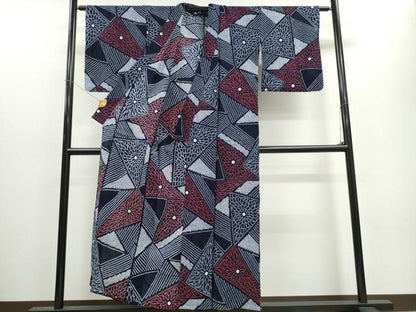 平和屋着物∴夏物 浴衣 有松鳴海絞り 切嵌菊文 綿 逸品 CAAW1008ng