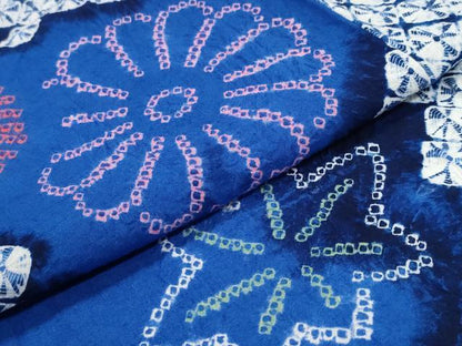 平和屋着物∴夏物 浴衣 有松鳴海絞り 舞花文 綿 逸品 CAAW1012ng