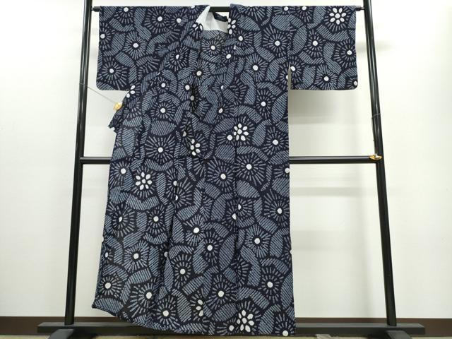 平和屋着物∴夏物 浴衣 有松鳴海絞り 番傘 綿 逸品 CAAW1016ng