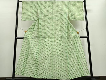 平和屋着物∴夏物　浴衣　有松鳴海絞り　蜘蛛絞り　綿　逸品　CAAW1017ng