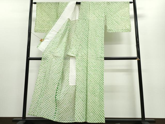 平和屋着物∴夏物　浴衣　有松鳴海絞り　蜘蛛絞り　綿　逸品　CAAW1017ng