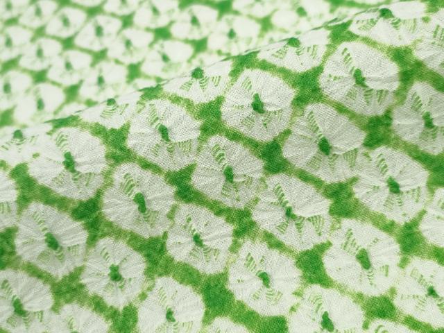 平和屋着物∴夏物　浴衣　有松鳴海絞り　蜘蛛絞り　綿　逸品　CAAW1017ng