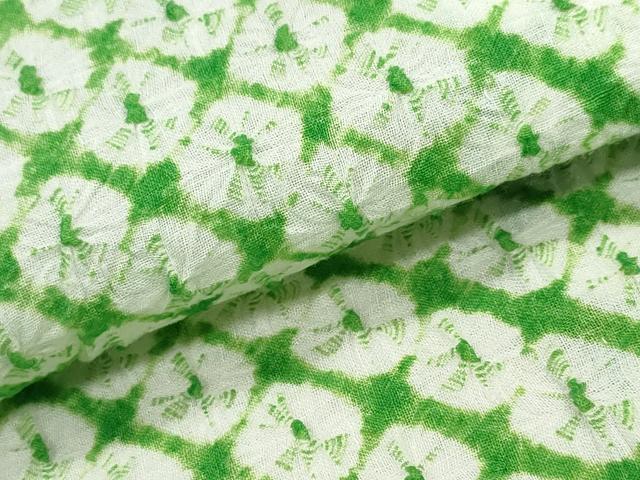 平和屋着物∴夏物　浴衣　有松鳴海絞り　蜘蛛絞り　綿　逸品　CAAW1017ng