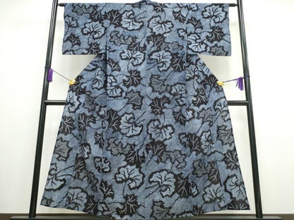平和屋着物∴夏物 浴衣 有松鳴海絞り 舞葉尽くし 綿 逸品 CAAW1040ng