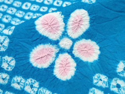 平和屋着物∴夏物 浴衣 有松鳴海絞り 吉祥舞花文 綿 逸品 CAAW1046ng
