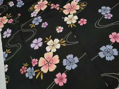 平和屋着物∴夏物 浴衣 綿紅梅 流水舞花文 綿 逸品 CAAW1059ng
