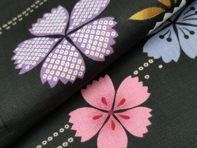 平和屋着物∴夏物 浴衣 綿紅梅 流水舞花文 綿 逸品 CAAW1059ng