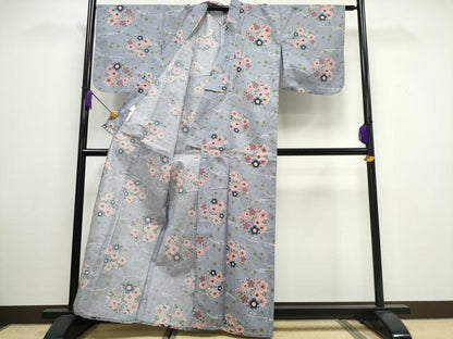 平和屋着物∴夏物 浴衣 綿紅梅 花丸文 綿 逸品 CAAW1061ng