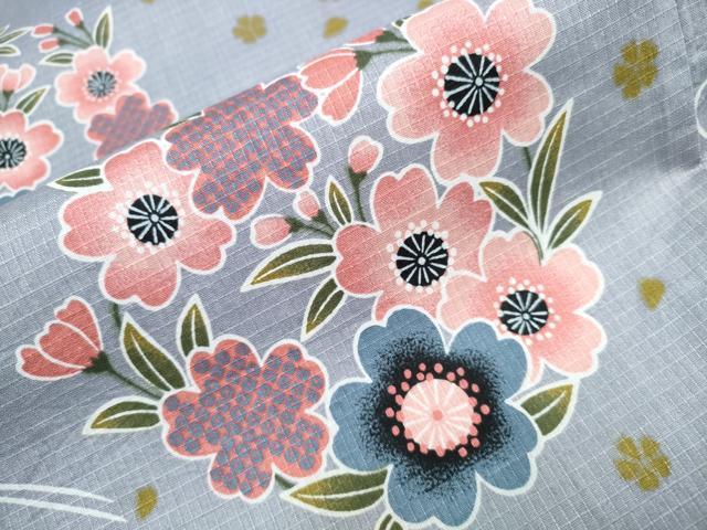 平和屋着物∴夏物 浴衣 綿紅梅 花丸文 綿 逸品 CAAW1061ng