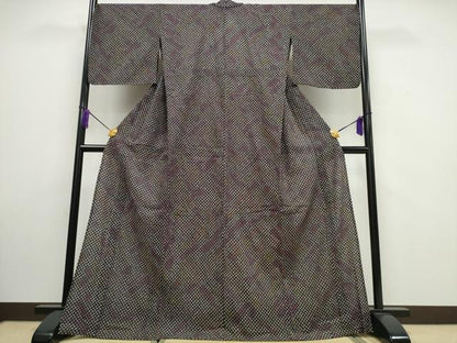 平和屋着物∴夏物 浴衣 有松鳴海絞り 吉祥文 綿 逸品 CAAW1065ng