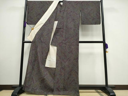 平和屋着物∴夏物 浴衣 有松鳴海絞り 吉祥文 綿 逸品 CAAW1065ng