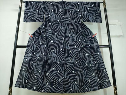 平和屋着物∴夏物 浴衣 有松鳴海絞り 吉祥文 綿 逸品 CAAW1067ng