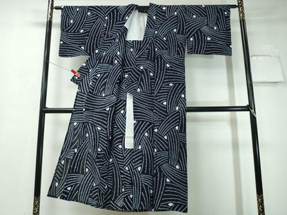 平和屋着物∴夏物 浴衣 有松鳴海絞り 吉祥文 綿 逸品 CAAW1067ng