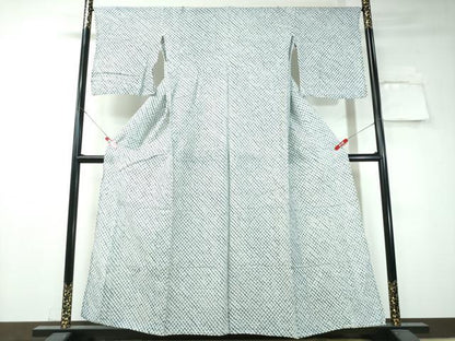 平和屋着物∴夏物 浴衣 有松鳴海絞り 蜘蛛絞り 菱文 綿 逸品 CAAW1074ng