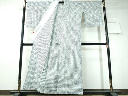 平和屋着物∴夏物 浴衣 有松鳴海絞り 蜘蛛絞り 菱文 綿 逸品 CAAW1074ng