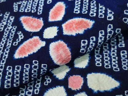 平和屋着物∴夏物　浴衣　有松鳴海絞り　枝花文　綿　逸品　未使用　CAAW1075ng