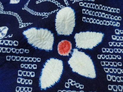 平和屋着物∴夏物　浴衣　有松鳴海絞り　枝花文　綿　逸品　未使用　CAAW1075ng