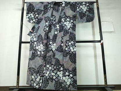平和屋着物∴夏物 浴衣 有松鳴海絞り 紫陽花 綿 逸品 CAAW1077ng