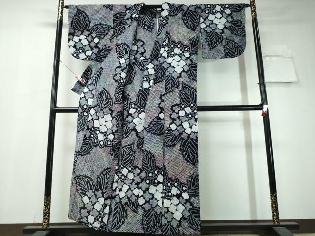 平和屋着物∴夏物 浴衣 有松鳴海絞り 紫陽花 綿 逸品 CAAW1077ng