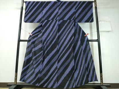平和屋着物∴夏物 浴衣 有松鳴海絞り 斜線文 綿 逸品 CAAW1078ng