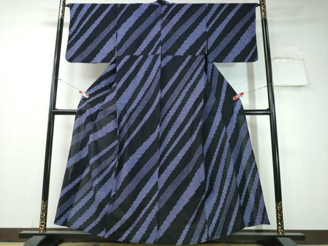 平和屋着物∴夏物 浴衣 有松鳴海絞り 斜線文 綿 逸品 CAAW1078ng