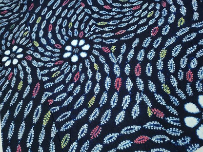 平和屋着物∴夏物 浴衣 有松鳴海絞り 花火 綿 逸品 CAAW1081ng
