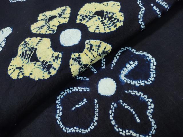 平和屋着物∴夏物 浴衣 有松鳴海絞り 舞花文 綿 逸品 CAAW1085ng