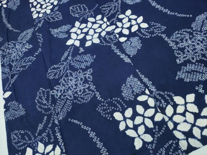 平和屋着物∴夏物 浴衣 有松鳴海絞り 紫陽花 綿 逸品 CAAW1090ng