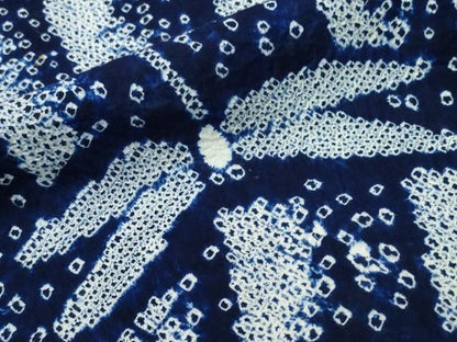 平和屋着物∴夏物 浴衣 有松鳴海絞り 蜻蛉 トンボ 流水文 綿 逸品 CAAW1096ng